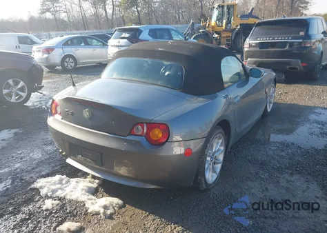 2004 BMW Z4 2.5I z USA, uszkodzony, nr VIN 4USBT33504LR68249